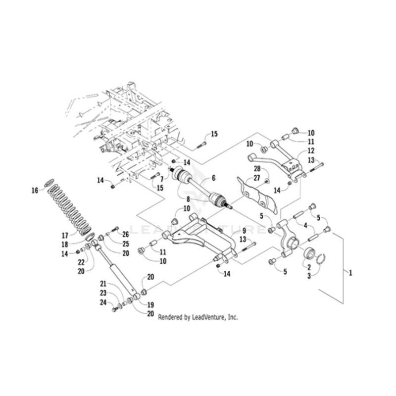 A-Arm – Rear Upper-Right- (Plat) (Inc. 10-11) by Arctic Cat