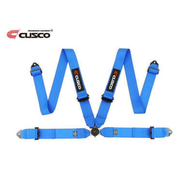 Cusco Universal 4 Point 3in Width Racing Harnesses – Blue