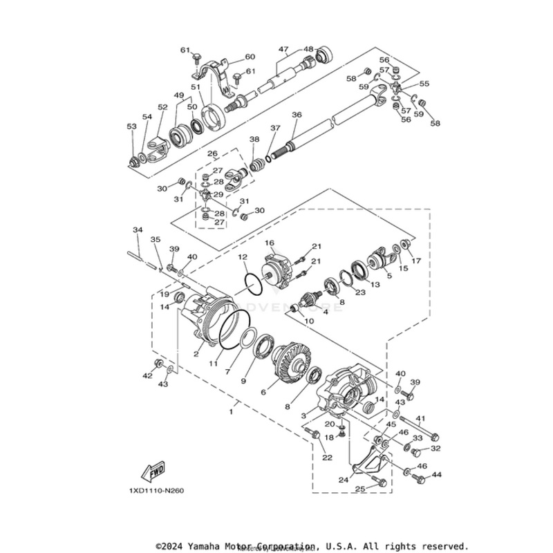 Flange Bolt by Yamaha
