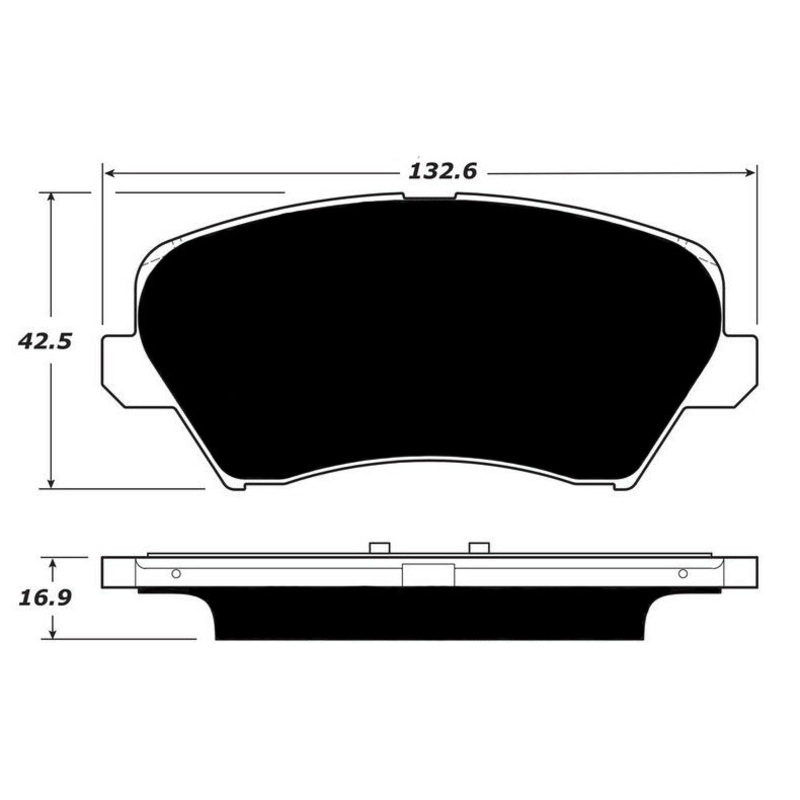 Porterfield Brake Pads for 2014 HYUNDAI VELOSTER-Non Turbo