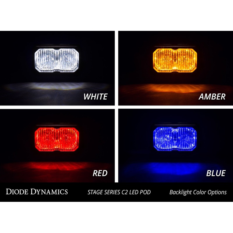 Diode Dynamics DD SSC2 Pod – Pro / Yellow / Combo / Surface / Amber BL / Each (DD6412S)