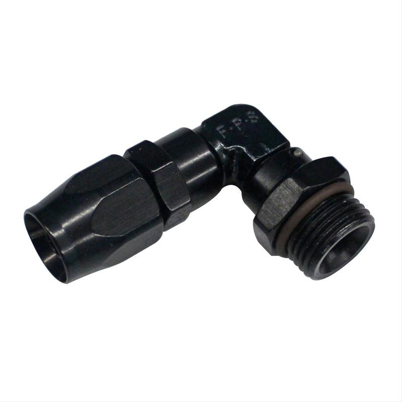 Fragola -12AN x 90 Degree x 1 1/16-12 (12) Hose End – Black