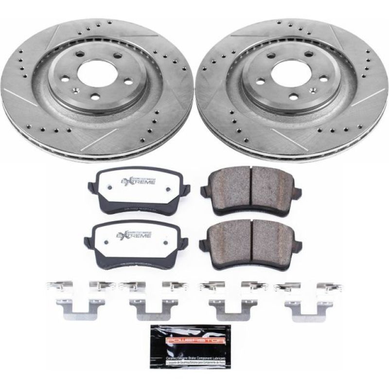 PowerStop Power Stop 10-11 Audi S4 Rear Z26 Street Warrior Brake Kit