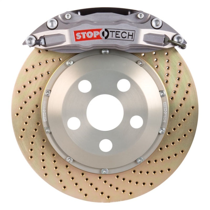 StopTech BBK 08-13 BMW M3/11-12 1M Coupe Rr Trophy Anodized ST-40 Caliper 355×32 Zinc Drilled Rotor