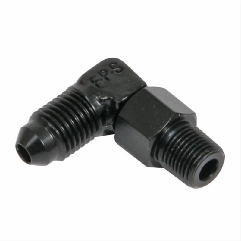Fragola -12AN x 3/4 NPT 90 Degree Swivel – Black