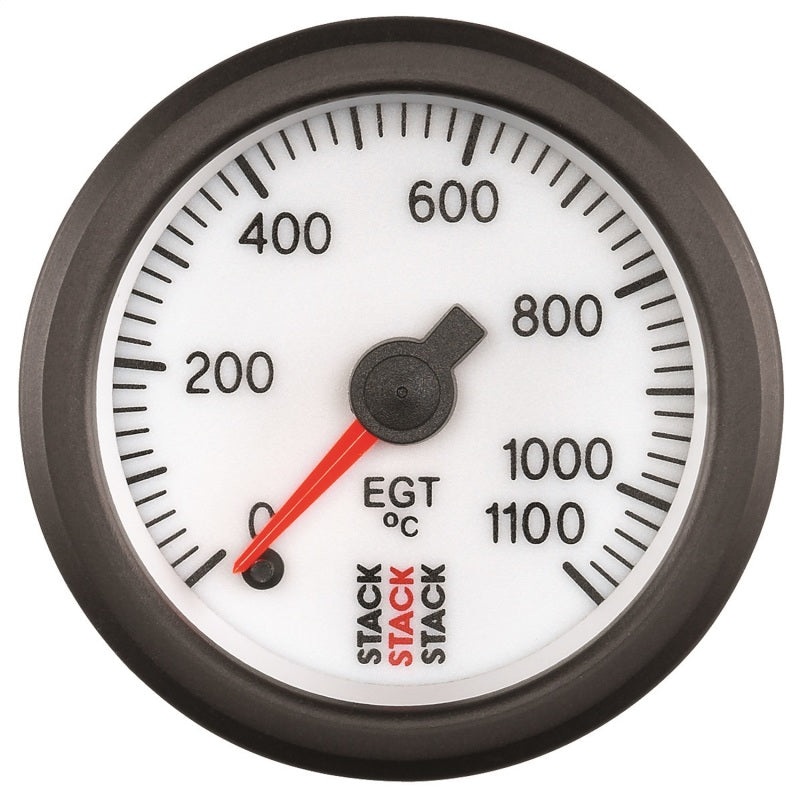 Autometer Stack 52mm 0-1100 Deg C Pro Stepper Motor Exhaust Gas Temp Gauge – White