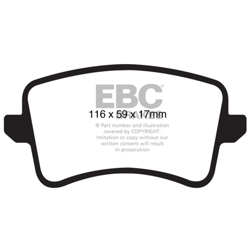 EBC 09-11 Audi A4 2.0 Turbo Yellowstuff Rear Brake Pads