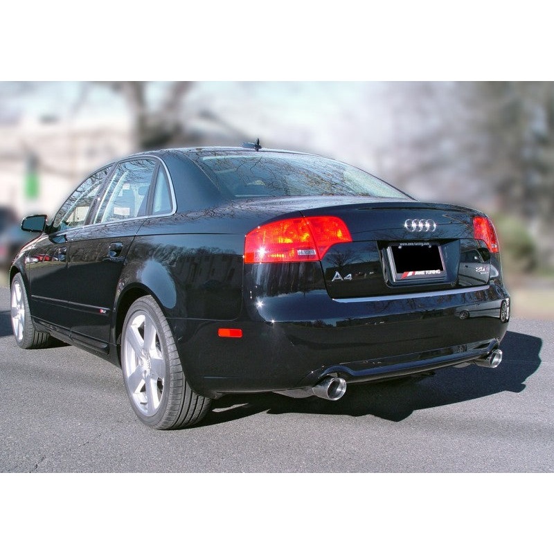 AWE Tuning Audi B7 A4 3.2L Track Edition Dual Tip Exhaust – Diamond Black Tips
