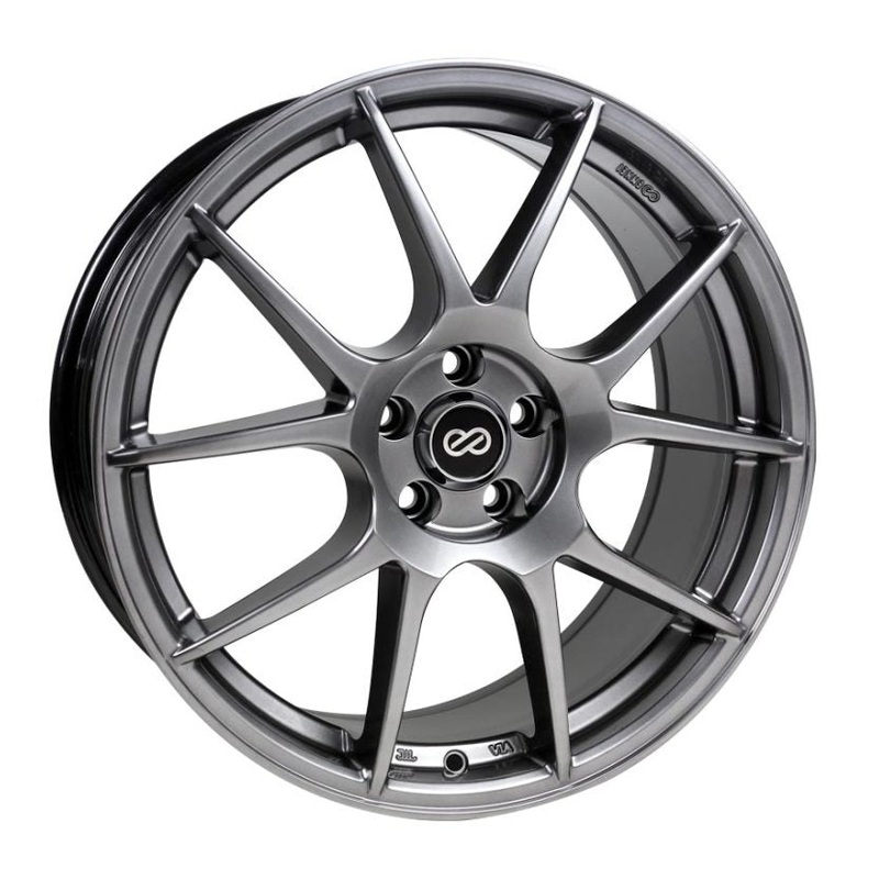 Enkei YS5 17×7.5 4×100 42mm Offset 72.6mm Bore Hyper Black Wheel