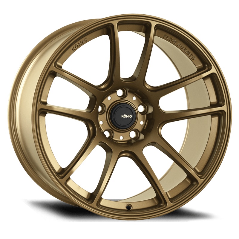 Konig Heliogram 17X9 5X114.3 ET25 Matte Bronze Knurled Bead Flow Formed