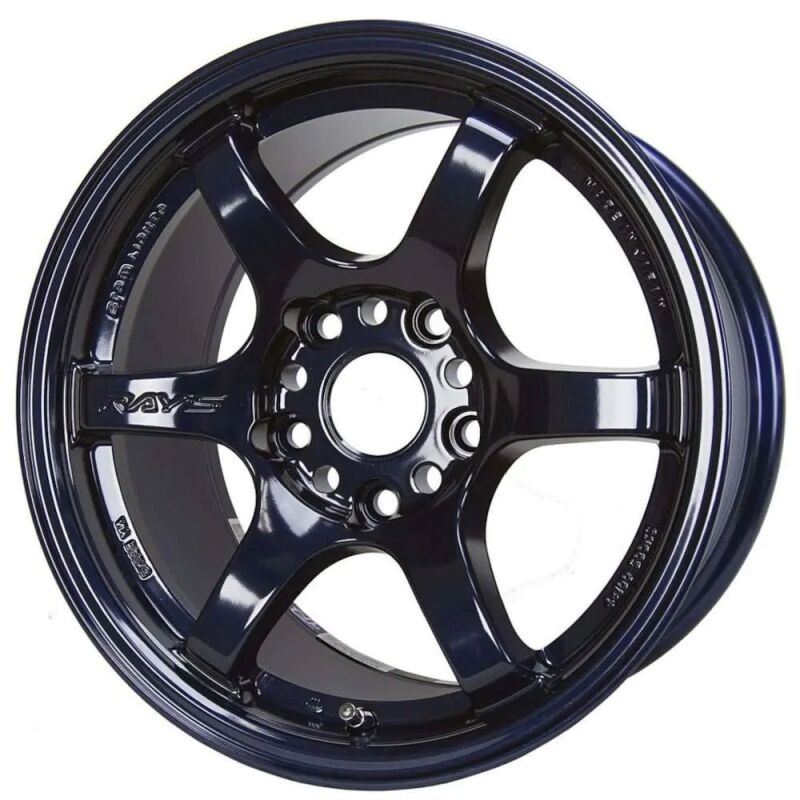 18×10.5 Gram Lights 57DR Dark Blue Chrome 5×114.3 Bolt Pattern / +12mm Offset