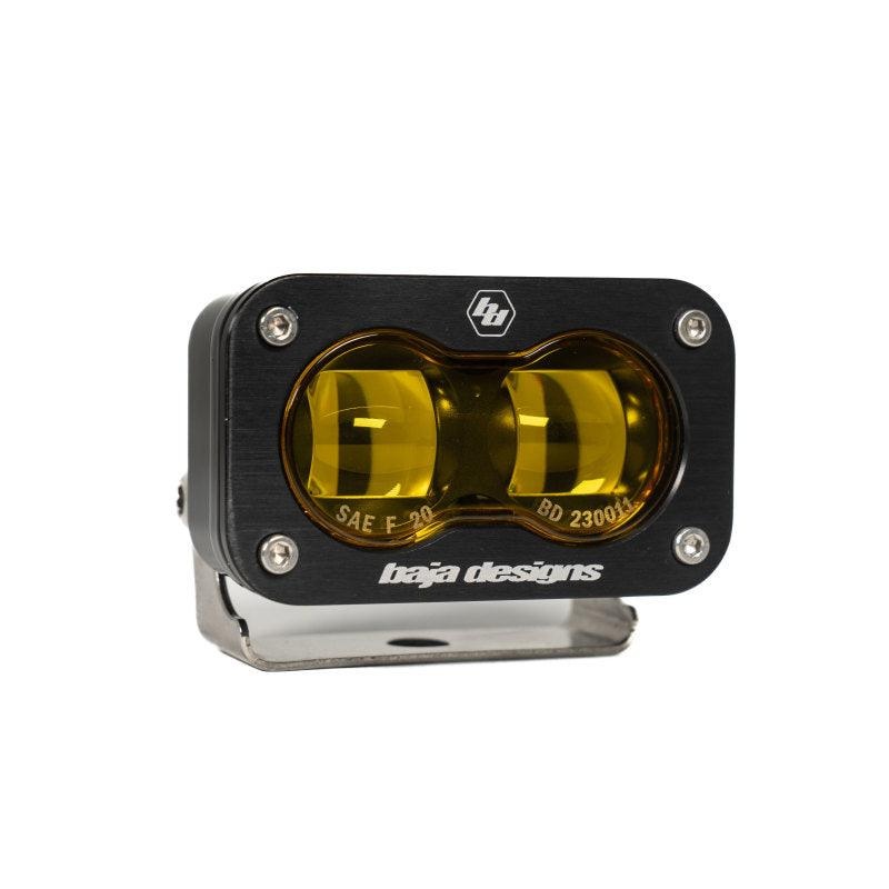 Baja Designs 17-20 Ford F-150 Raptor S2 SAE Pro Fog Pocket Kit – Amber