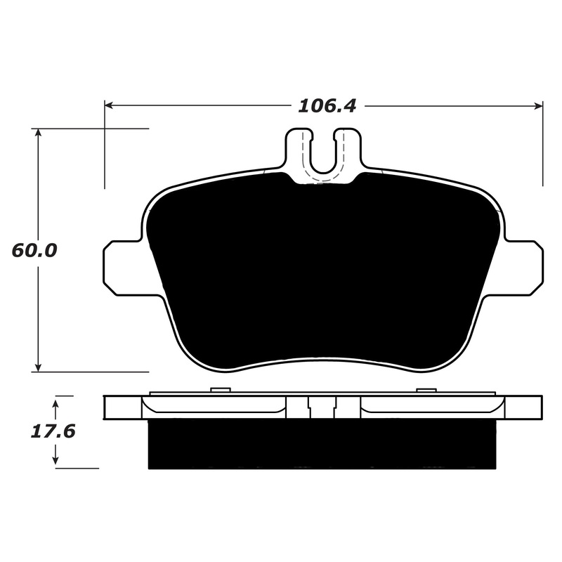 Porterfield Brake Pads for 2012 MERCEDES-BENZ SLK300 Sport Pkg