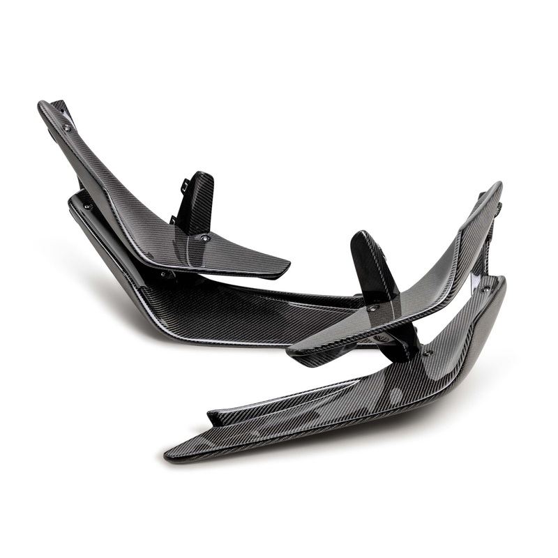 SEIBON Carbon Fiber Front Bumper Canards – 23+ Honda Civic Type R (FL5)