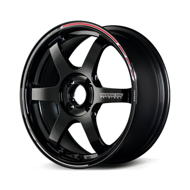 Volk Racing TE37 Sonic Time Attack Wheel  – 16×7.5 +40 | 4×100 |  Black / REDOT