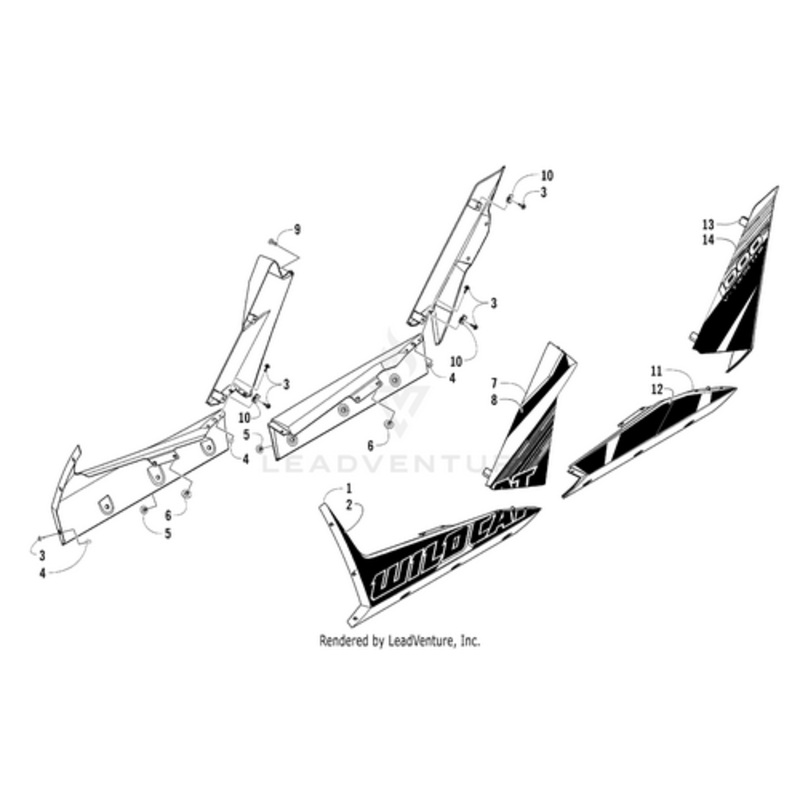 Decal Panel – Lower Front – Left by Arctic Cat