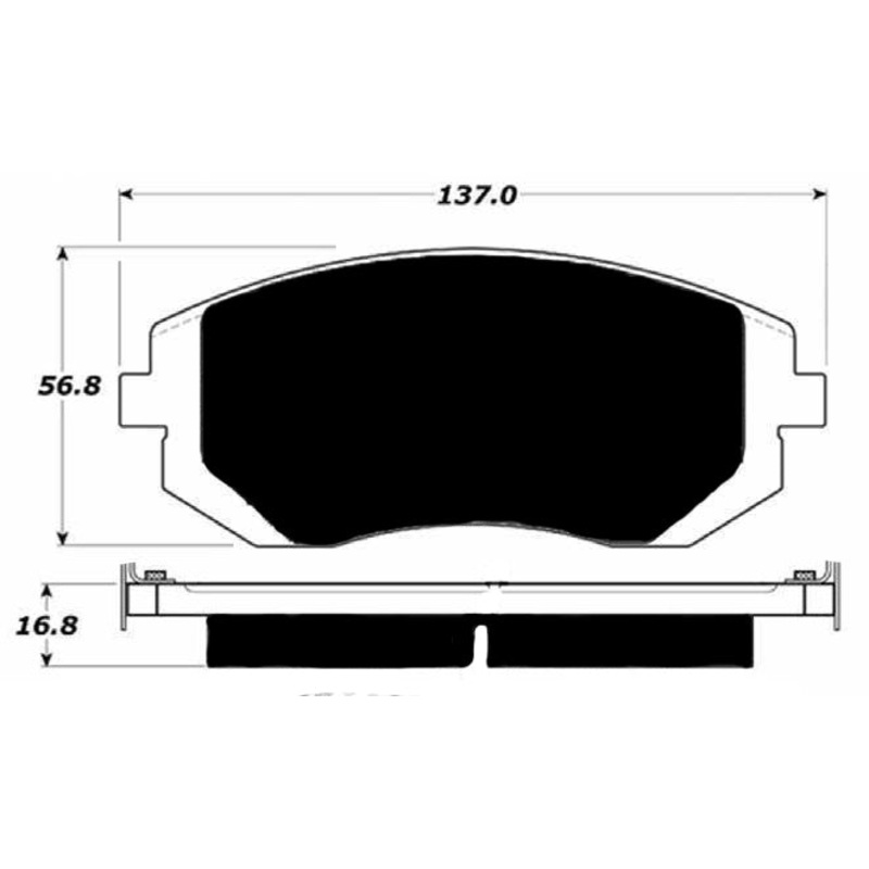 Porterfield Brake Pads for 2007 SUBARU FORESTER 2.5XS