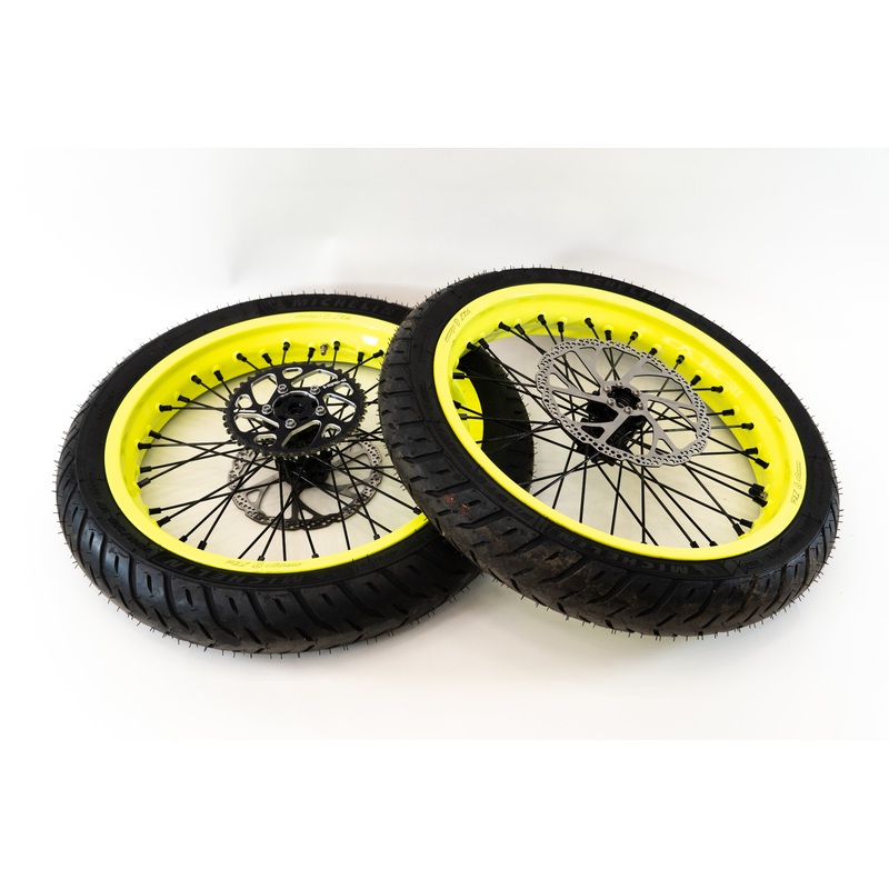 Warp9 17″ Supermoto Wheelset for Surron Light Bee and E Ride ProSS
