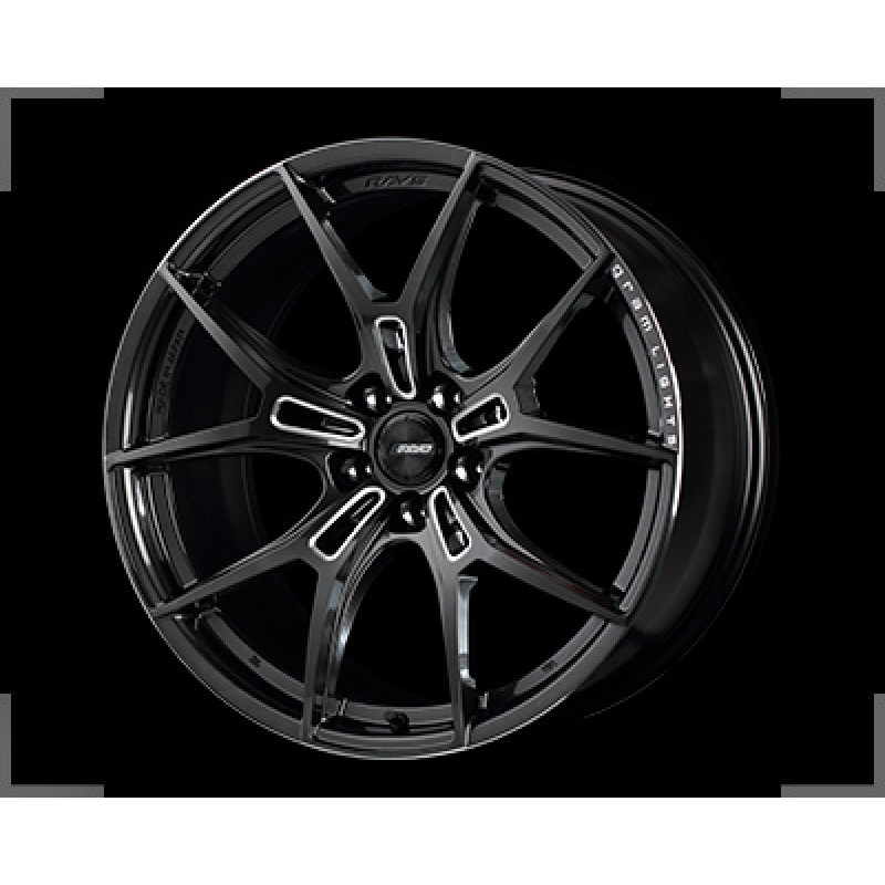 Gram Lights 57FXZ 20×10.5 +25 5-120 Super Dark Gunmetal & Machining Rim Edge DC Wheel