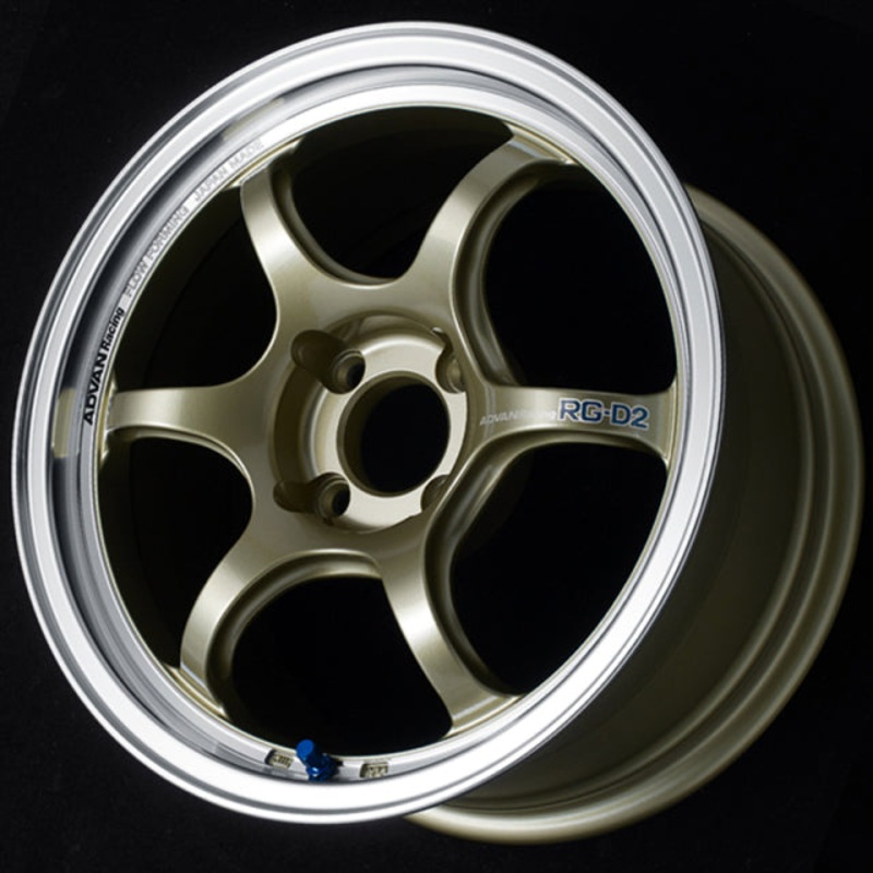 Advan RG-D2 Wheel – 15×5.5 +45 | 4×100 | Machining & Champagne Gold