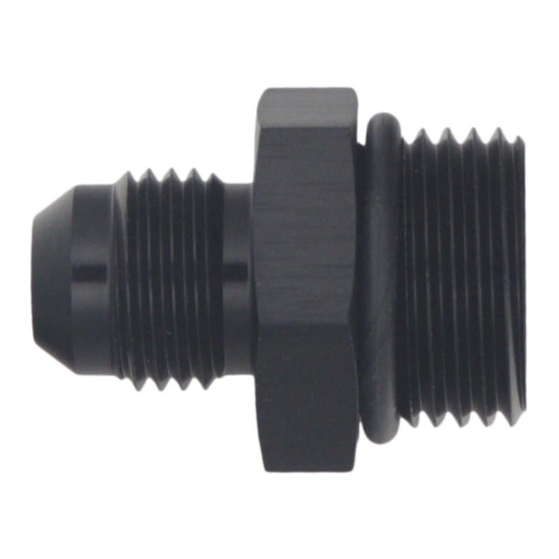 DeatschWerks 8AN ORB Male to 6AN Male Flare Adapter (Incl O-Ring) – Anodized Matte Black