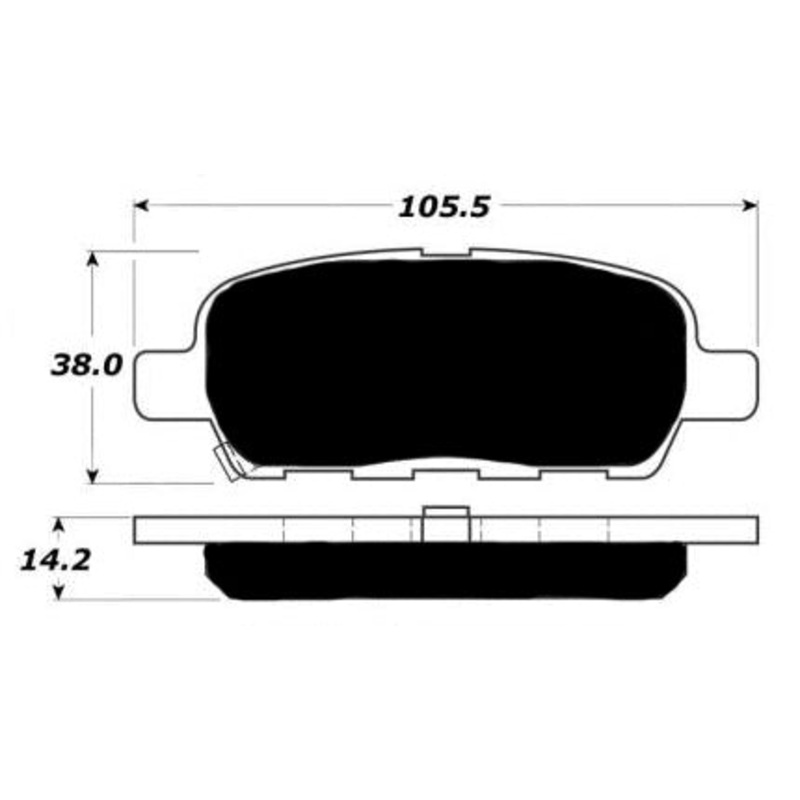 Porterfield Brake Pads for 2010 NISSAN SENTRA 2.5L Spec V