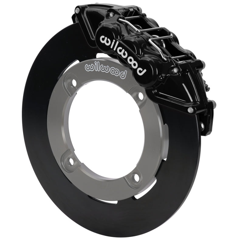 Wilwood 19-22 Honda Talon 1000 Black 6-Piston Front Kit 11.25in – Plain Face Steel Rotors