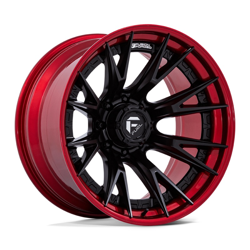 Fuel Wheels FC402 Catalyst 20″ 8×170 Matte Black With Candy Red Lip