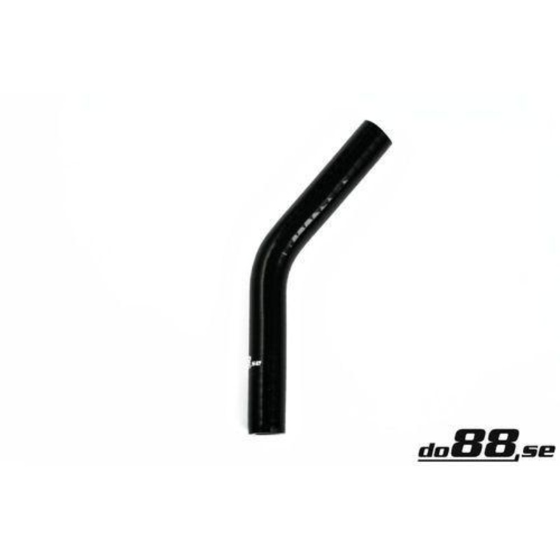 Silicone Hose Black 45 degree 0,25” (6.5mm)