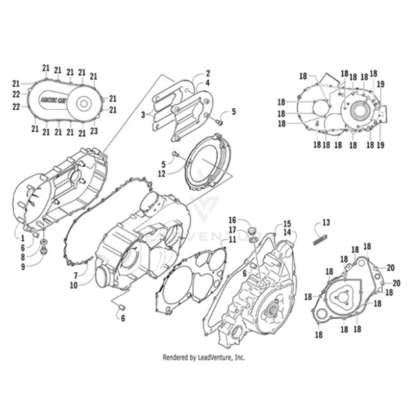 Damper V-Belt Cover No.2 by Arctic Cat