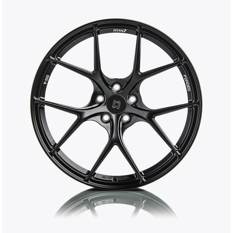 Titan 7 17 Inch T-S5 Machine Black Forged Wheels For Subaru BRZ