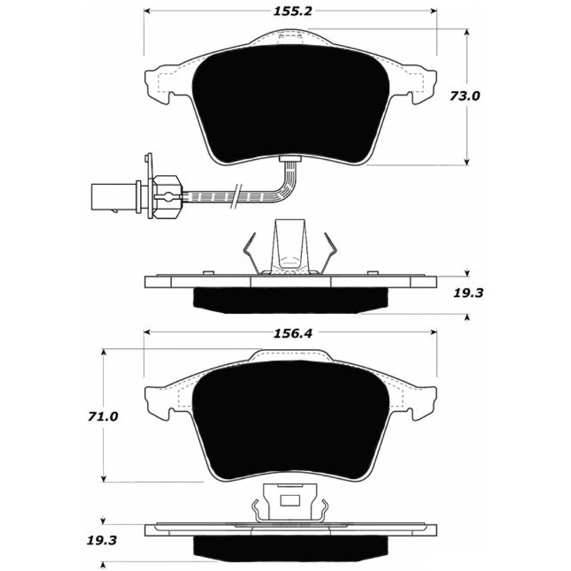 Porterfield Brake Pads for 2007 AUDI A6 Quattro – 3.2L