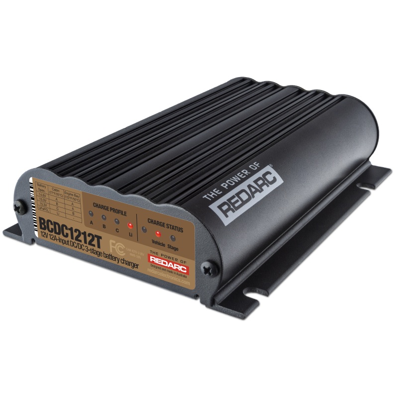 REDARC DC/DC 3-Stage Vehicle to Trailer Battery Charger – 12A