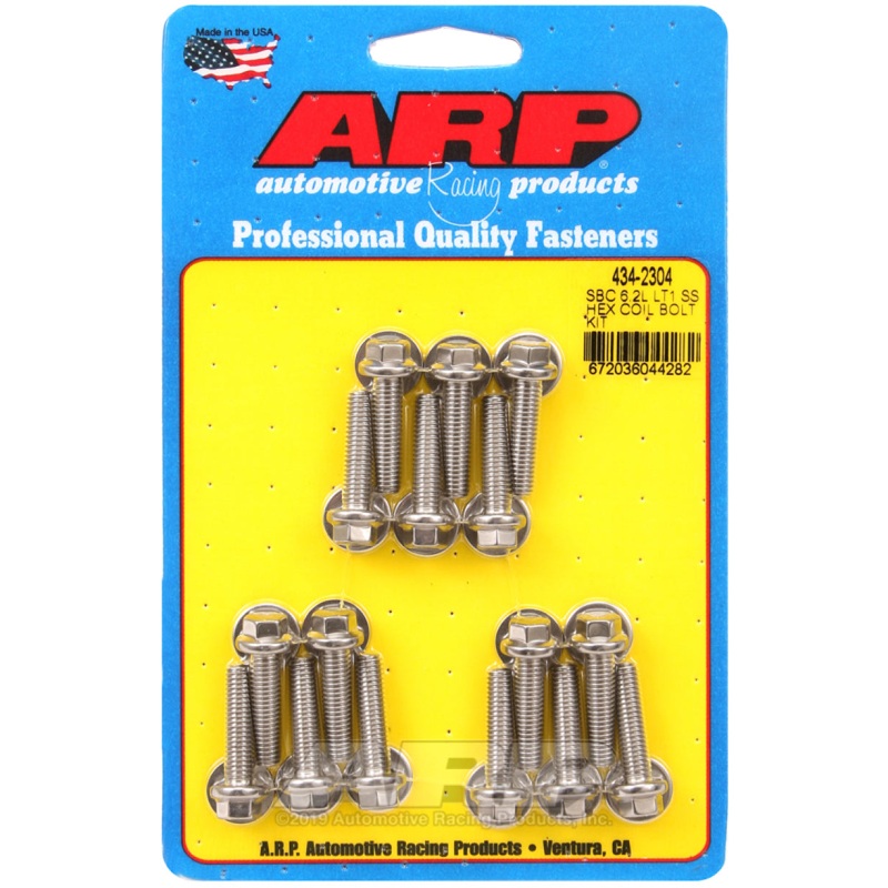 ARP Chevy LT1 6.2L Ignition Coil Hex Stainless Steel Bolt Kit