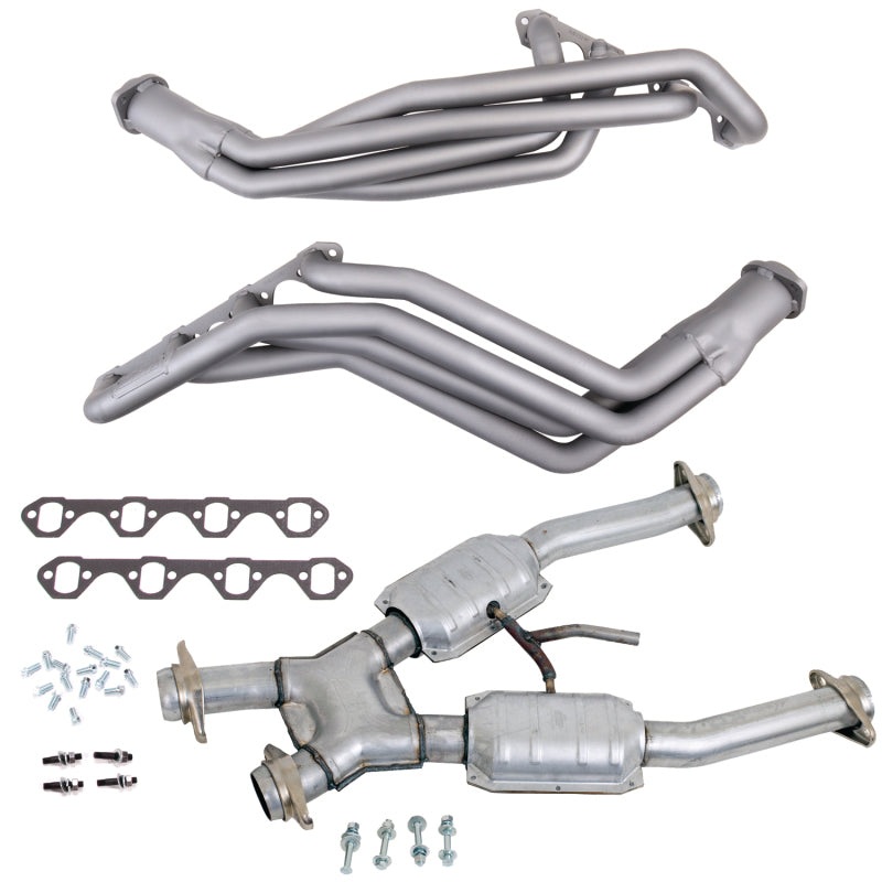 BBK 94-95 Ford Mustang 5.0L 1-5/8 Long Tube Headers w/High Flow Catted X-Pipe | Ti Ceramic