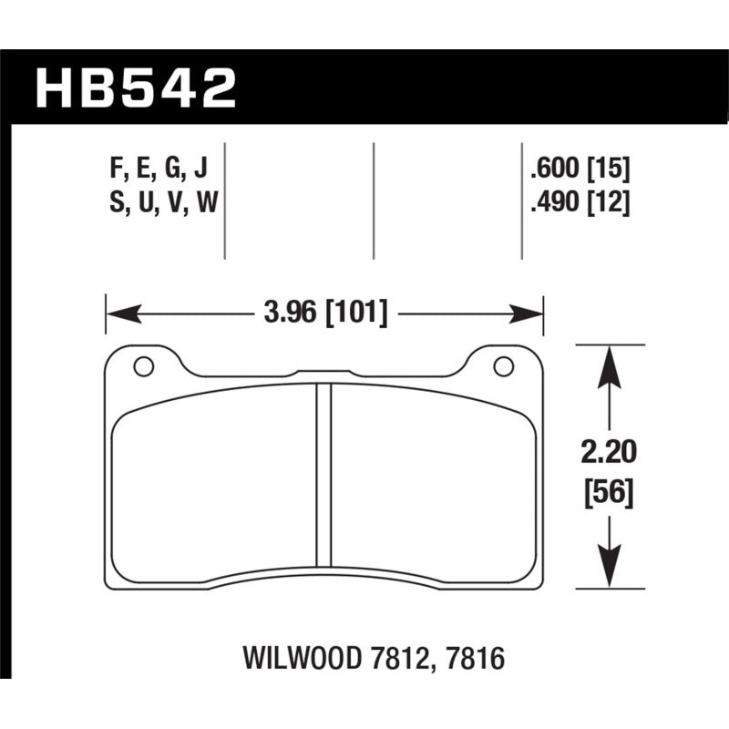 Hawk Wilwood HPS 5.0 Brake Pads