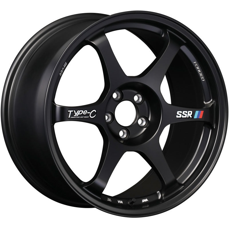 SSR Type-C Forged 18×9.5 +38 5/114.3 – Sprint Black Wheel