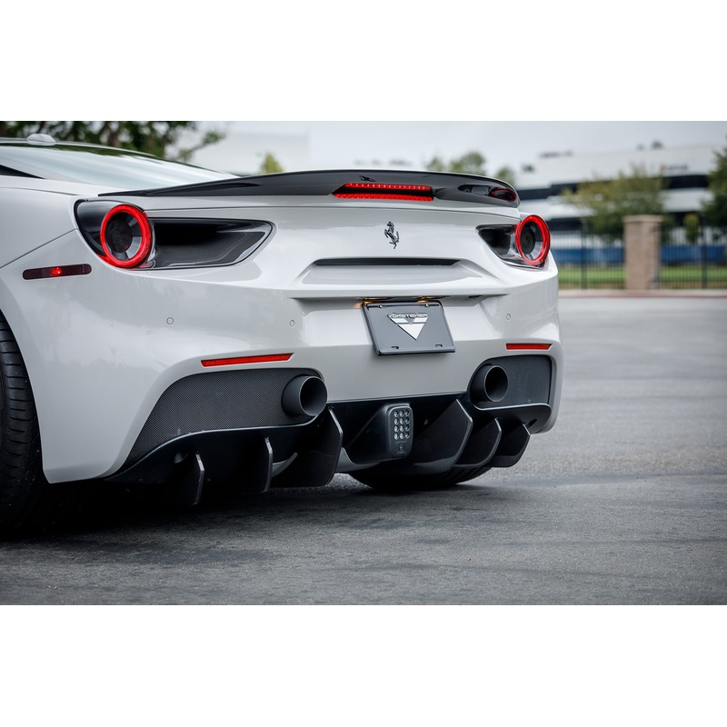 Vorsteiner Ferrari 488 Italia Aero Rear Diffuser Fins (Set of 6) Carbon Fiber PP 1×1 Glossy