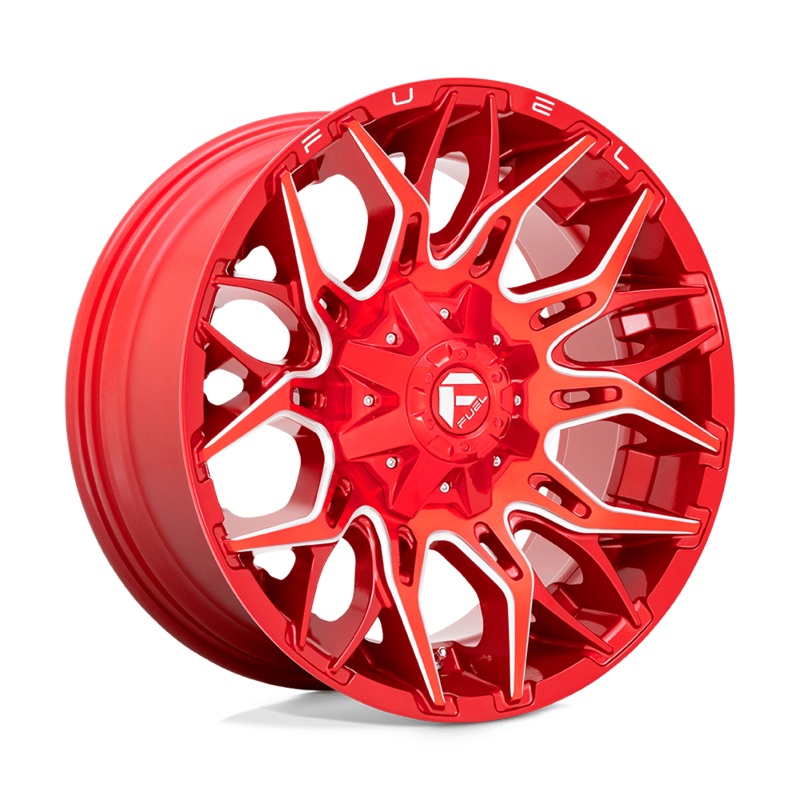 Fuel Wheels D771 Twitch 22″ 6×135/6×139.7 Candy Red Milled