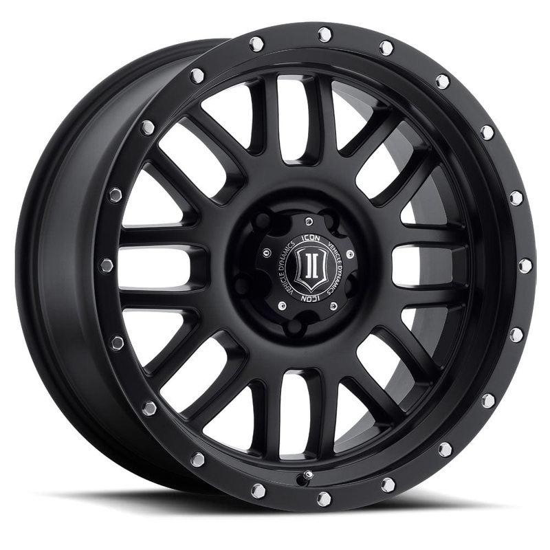 ICON Alloys Alpha 17″ 6×139.7 Satin Black