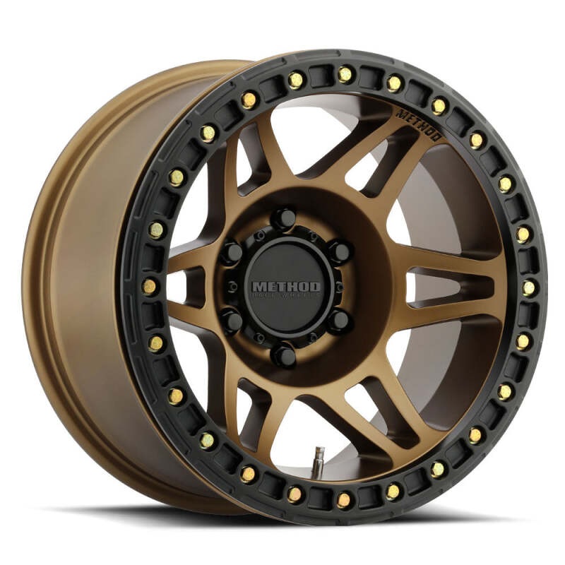 Method MR106 Beadlock 17×9 -44mm Offset 8×6.5 130.81mm CB Method Bronze w/BH-H36125 Wheel