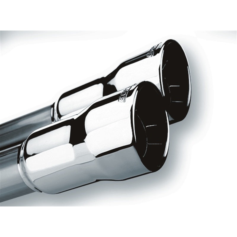 Borla Universal Polished Tip Dual Round Rolled Angle-Cut (inlet 2in. Outlet 3in)