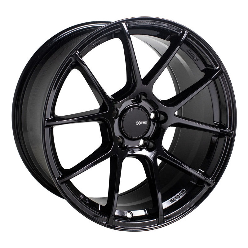 Enkei TS-V 18×8.5 5×114.3 25mm Offset 72.6mm Bore Gloss Black Wheel