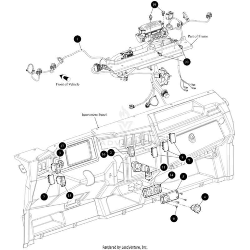 Mounting Plate 12V Outlet by Arctic Cat