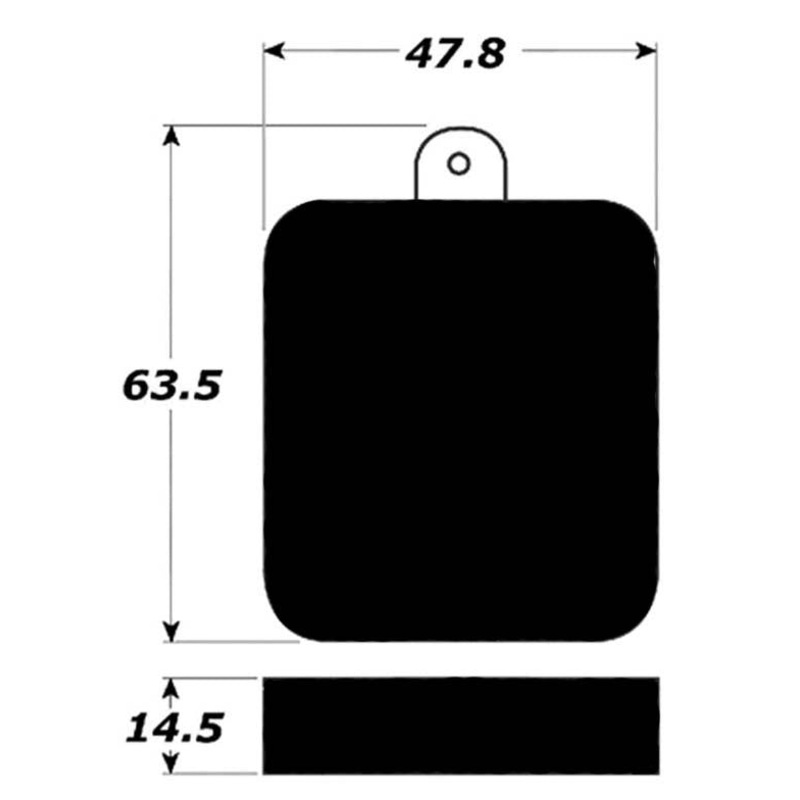 Porterfield Brake Pads for 1963 JAGUAR MK II