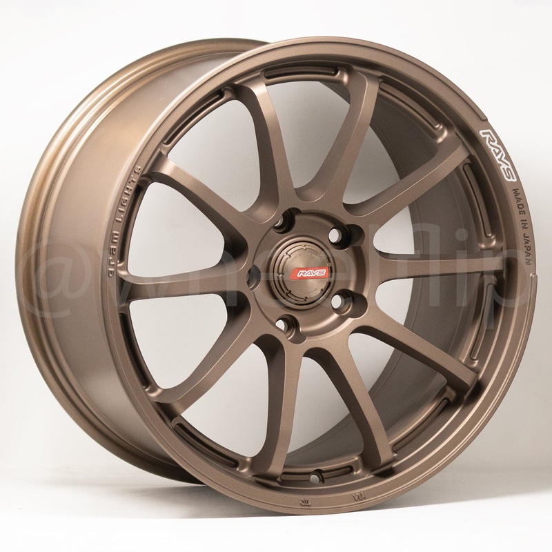 Gram Lights 57NR 18×9.5 +45 5×120 Dark Bronze (SET)