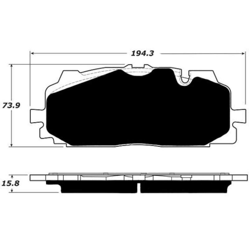 Porterfield Brake Pads for 2017 AUDI Q7 – w/400mm Front Discs