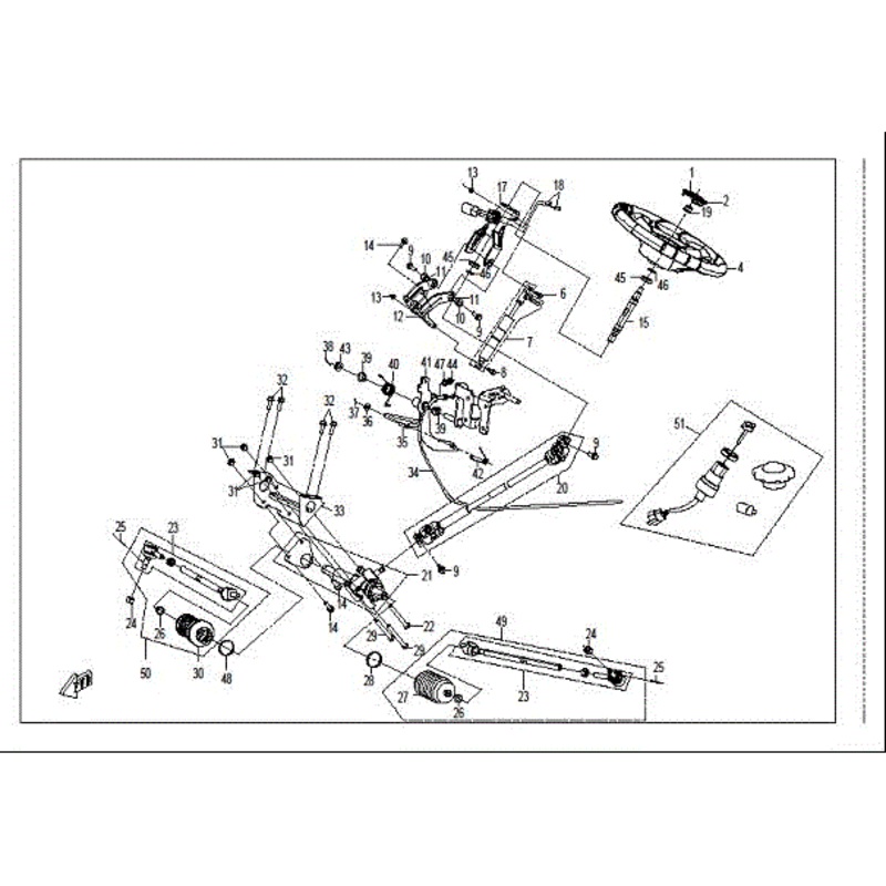 Steering Tie Rod Rh by CF Moto