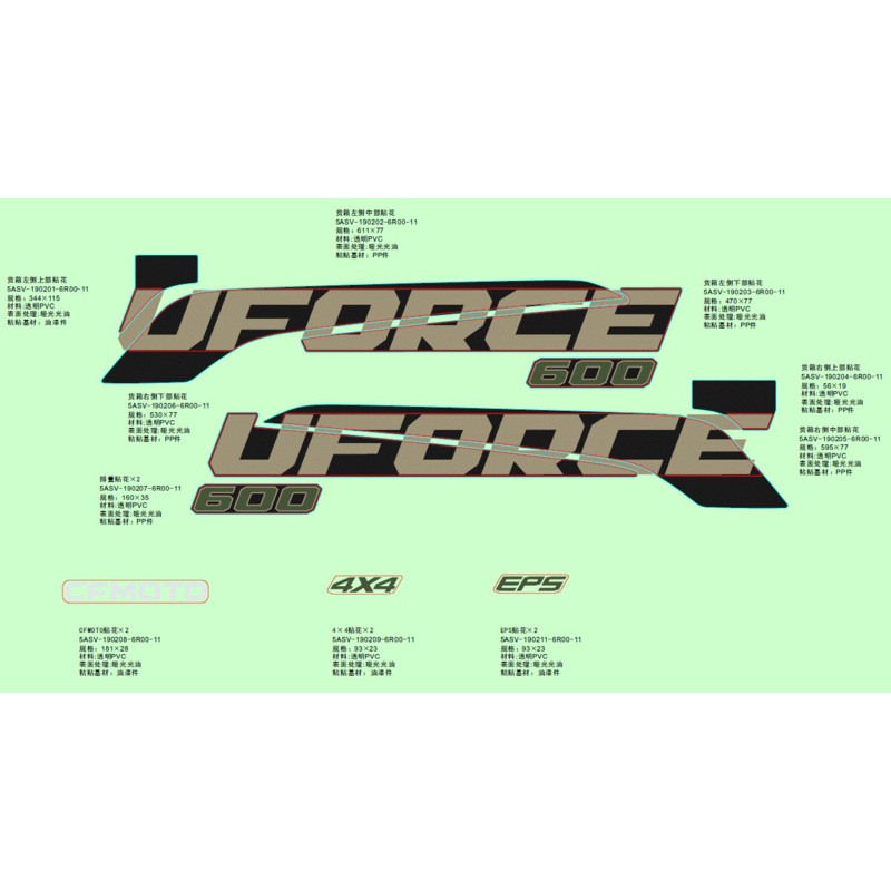 CF Moto Decal by CF Moto