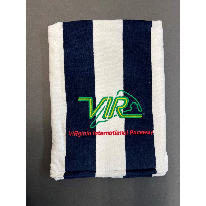 VIR Logo Stripe Beach Towel